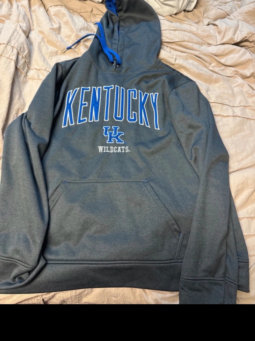 Top of the World Kentucky Wildcats Dark Gray & Royal Blue Zip-Up Hoodie